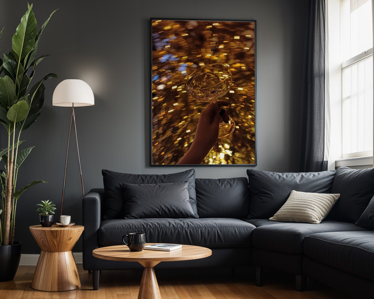 Golden Champagne Toast wall art alternate product image