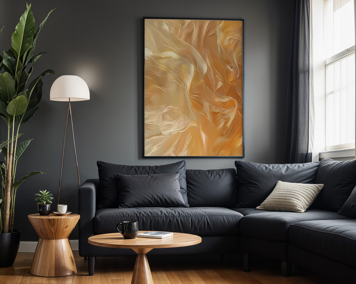Amber Cream Silk - Alt Wall View