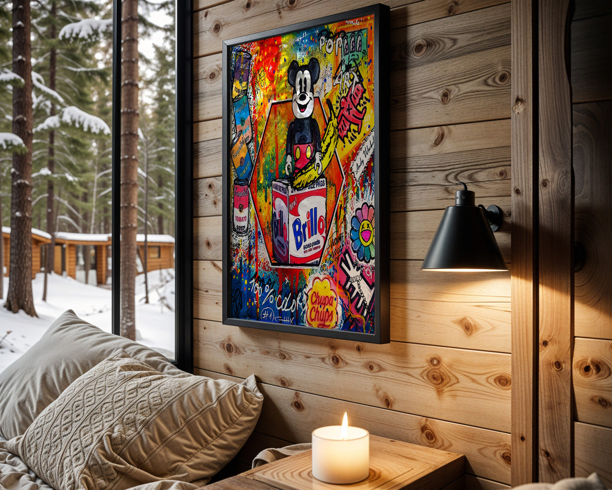 Mickey Brillo Box - Wall View