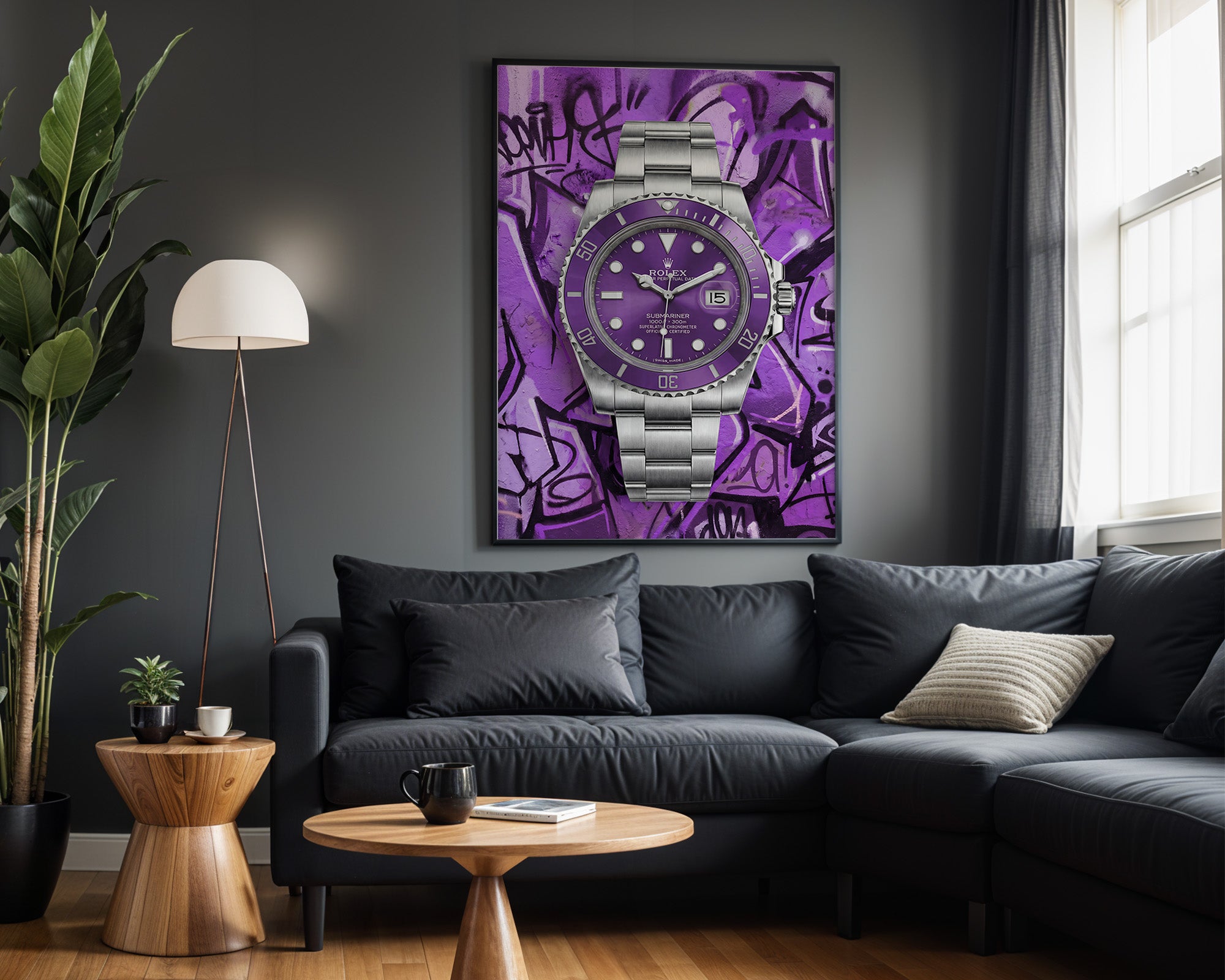 Rolex Submariner Purple Graffiti