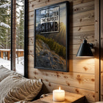 After the Hardest Climb motivational wall art – main room view