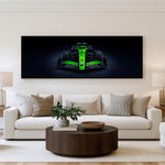 Apex Hunter Panoramic Formula 1 Wall Art shown in a living room