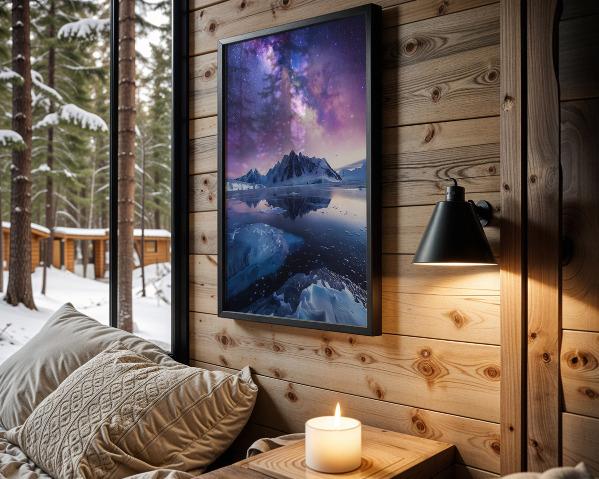 Aurora Veil aurora wall art – main room view