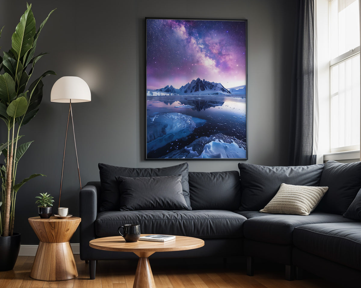Aurora Veil aurora wall art – alternate room view