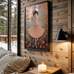 Ballet Daydream kids nursery wall art – main room view