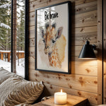 Be Brave Little One kids nursery wall art – main room view