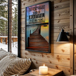 Beautiful Destinations motivational wall art – main room view