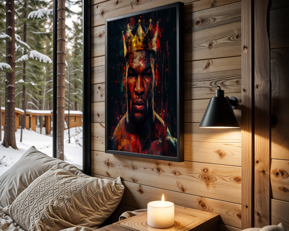 Born to Lead motivational wall art – main room view
