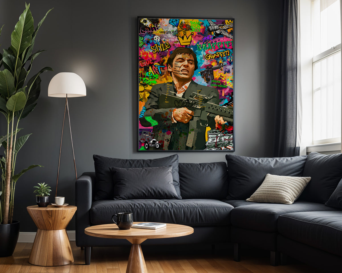 Built an Empire wall art in modern living room