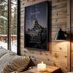 Built on Consistency motivational wall art – main room view