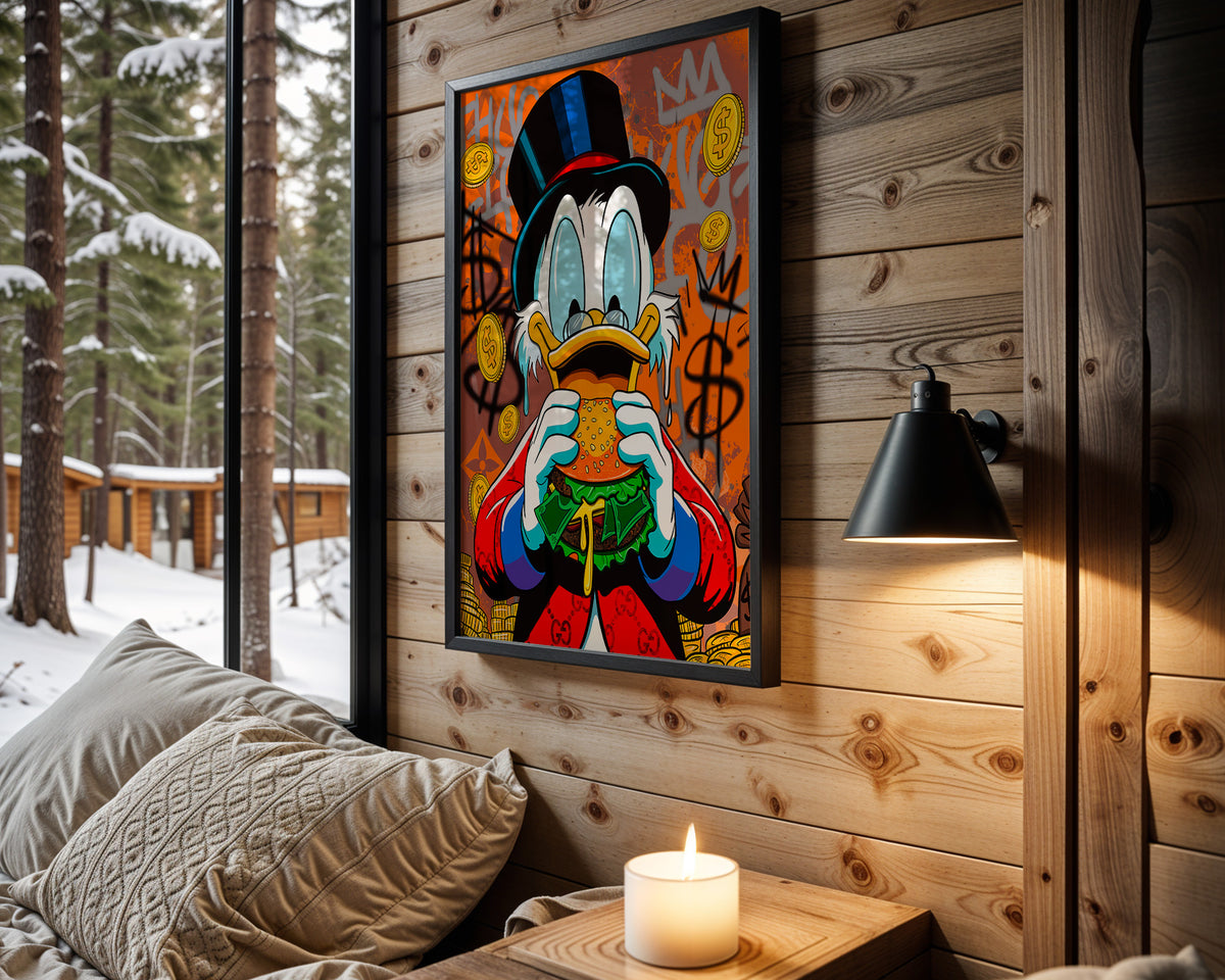Scrooge Burger Fortune wall art – main view
