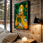 Homer Burger Money wall art – main view