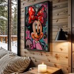 Minnie Graffiti Glow wall art – main view