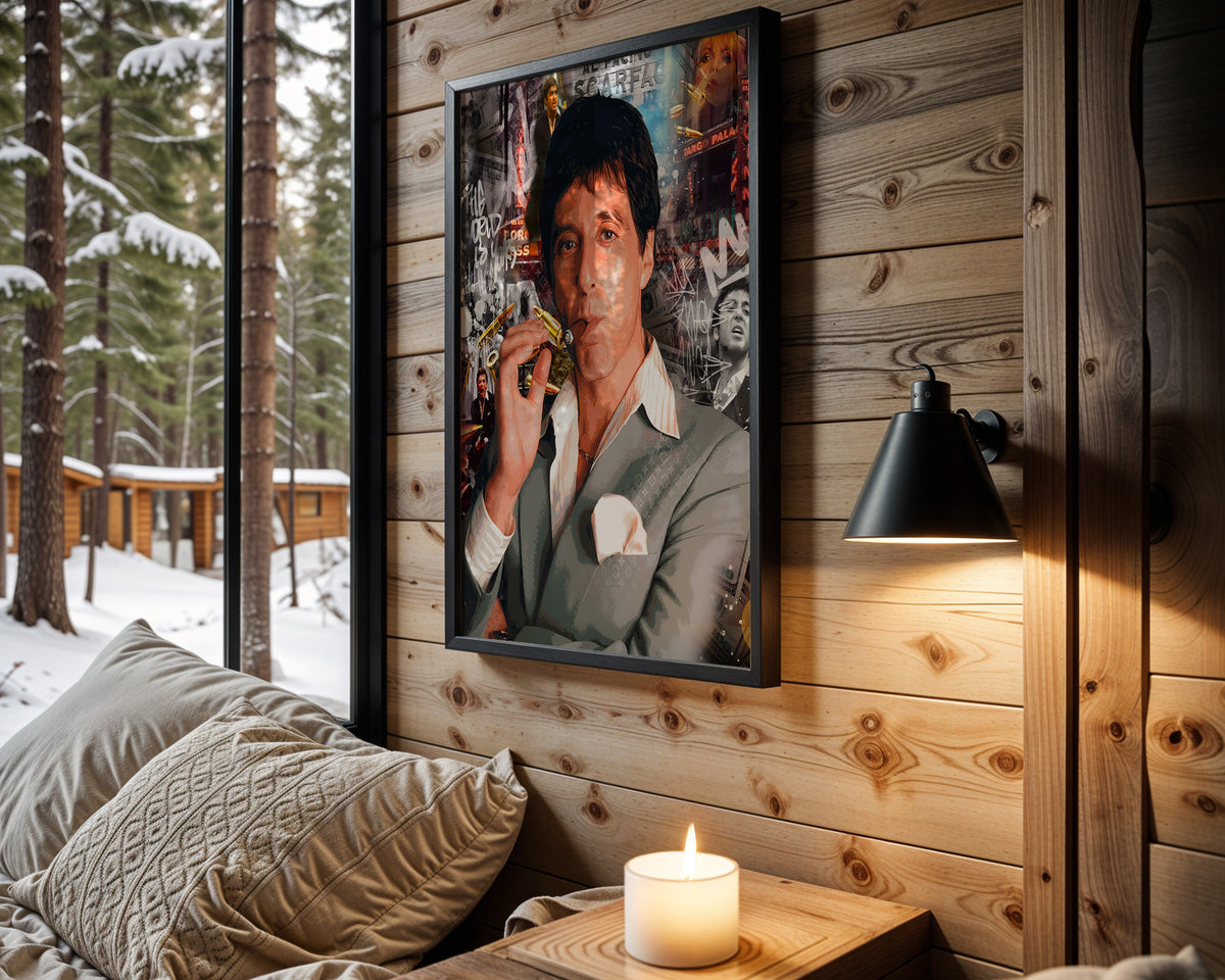 Tony Montana Cigar Club wall art – main view