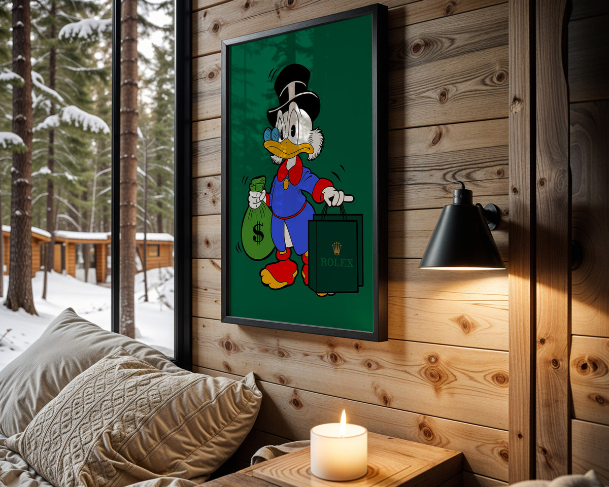 Scrooge Rolex Run wall art – main view