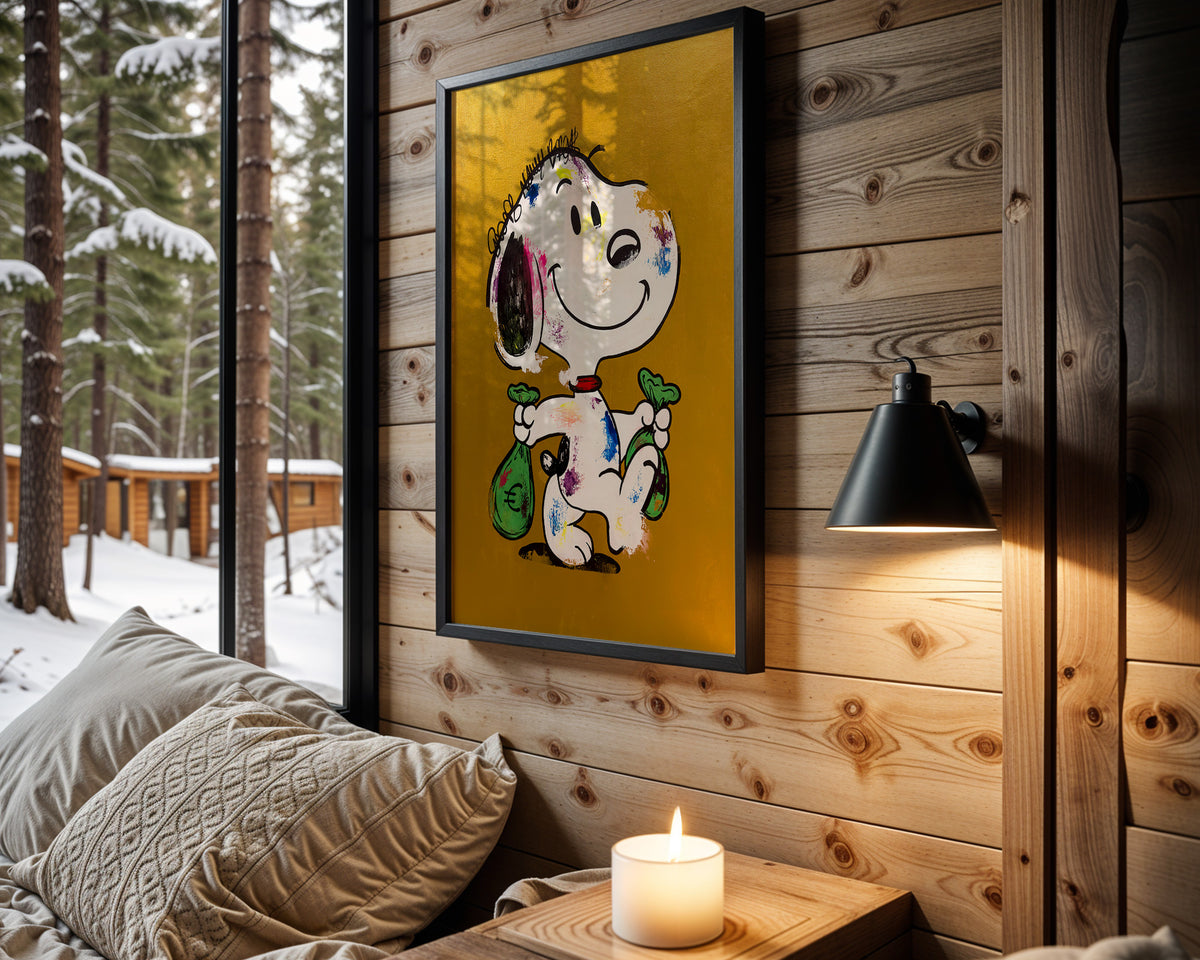 Snoopy Money Bags wall art – main view