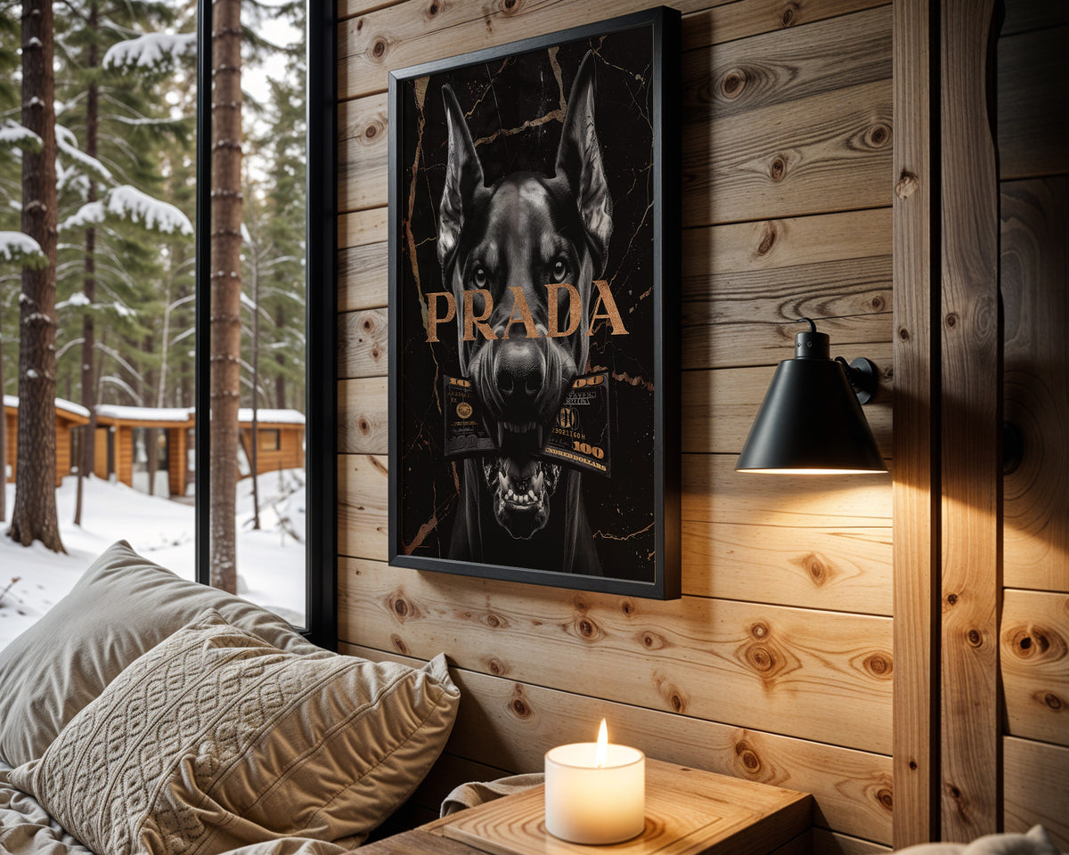 Prada Guard Dog wall art – main view