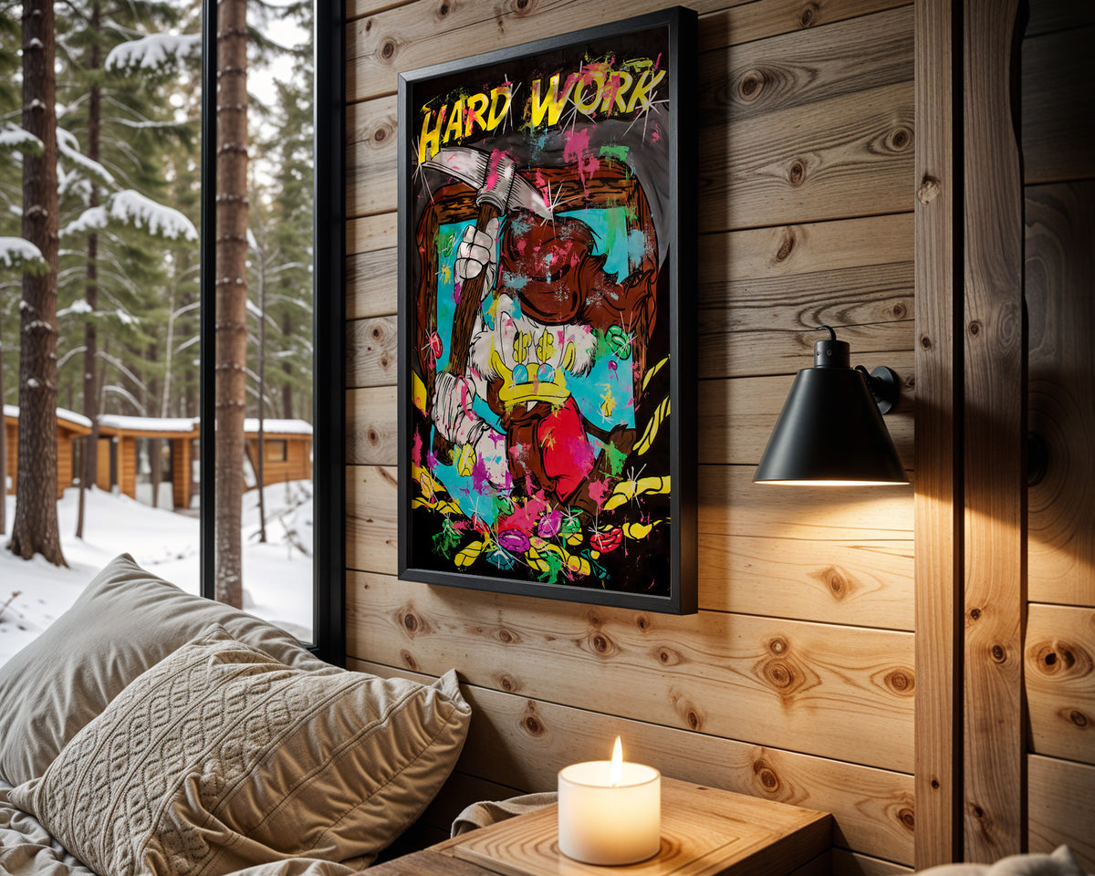 Donald Hard Work wall art – main view