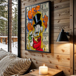 Scrooge Cash Count Orange wall art – main view