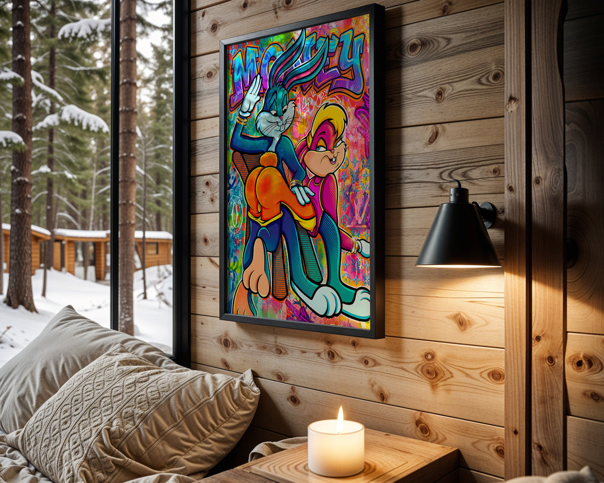 Bugs & Lola Money Rush wall art – main view