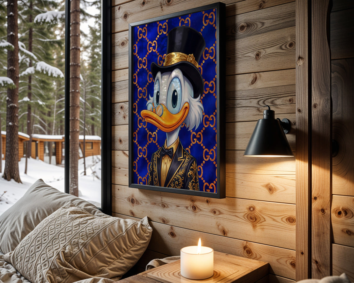 Scrooge Gucci Gentleman wall art – main view