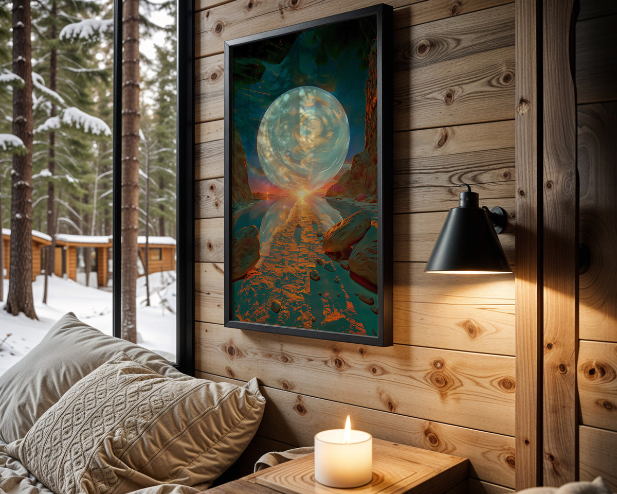 Celestial Gateway space wall art – cabin room view