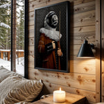 Cosmic Courtier wall art in cabin interior