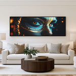 Cosmic Eye Panoramic Wall Art shown in a living room
