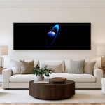 Cosmic Ring Panoramic Wall Art shown in a living room
