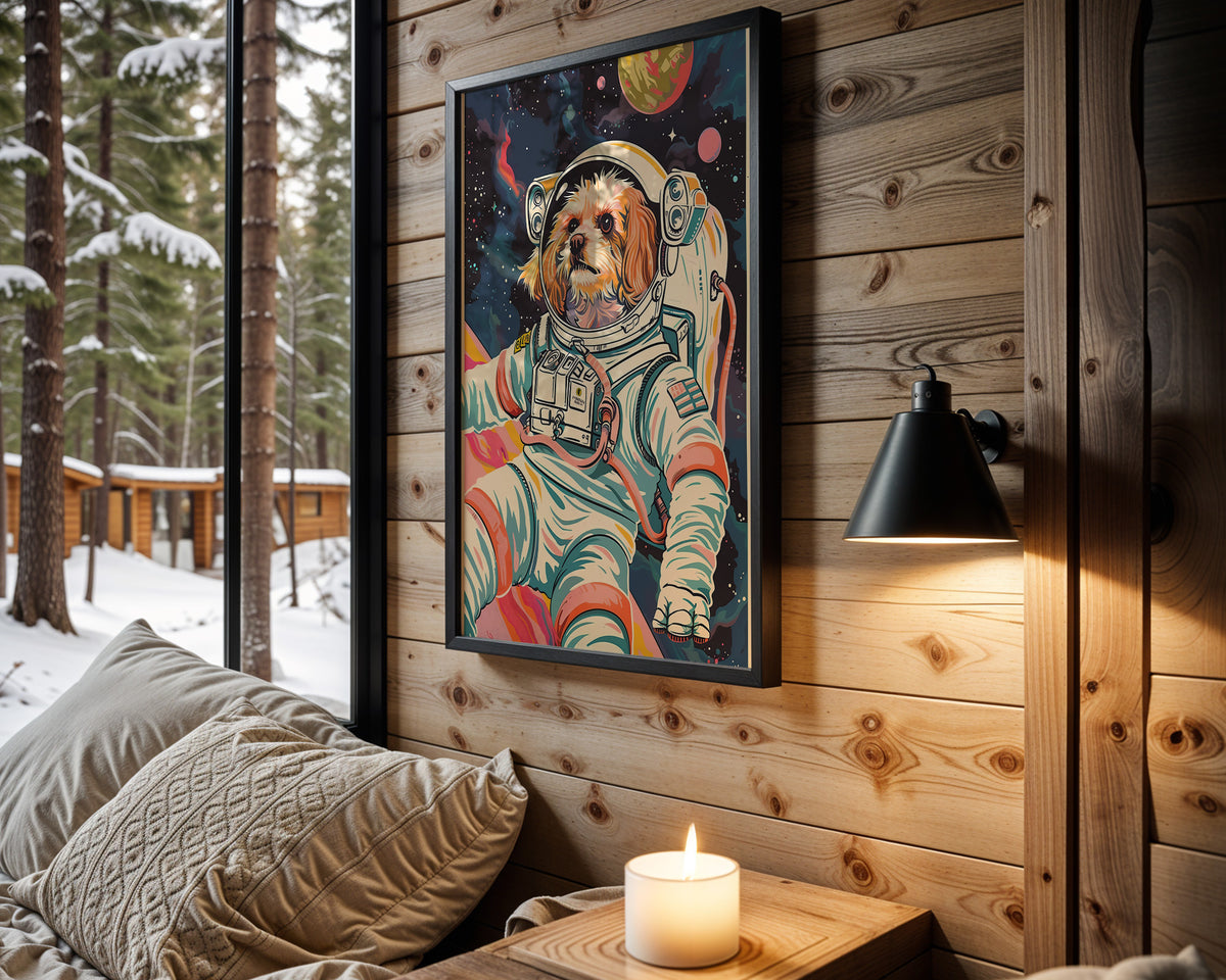 Cosmic Voyager space wall art – cabin room view