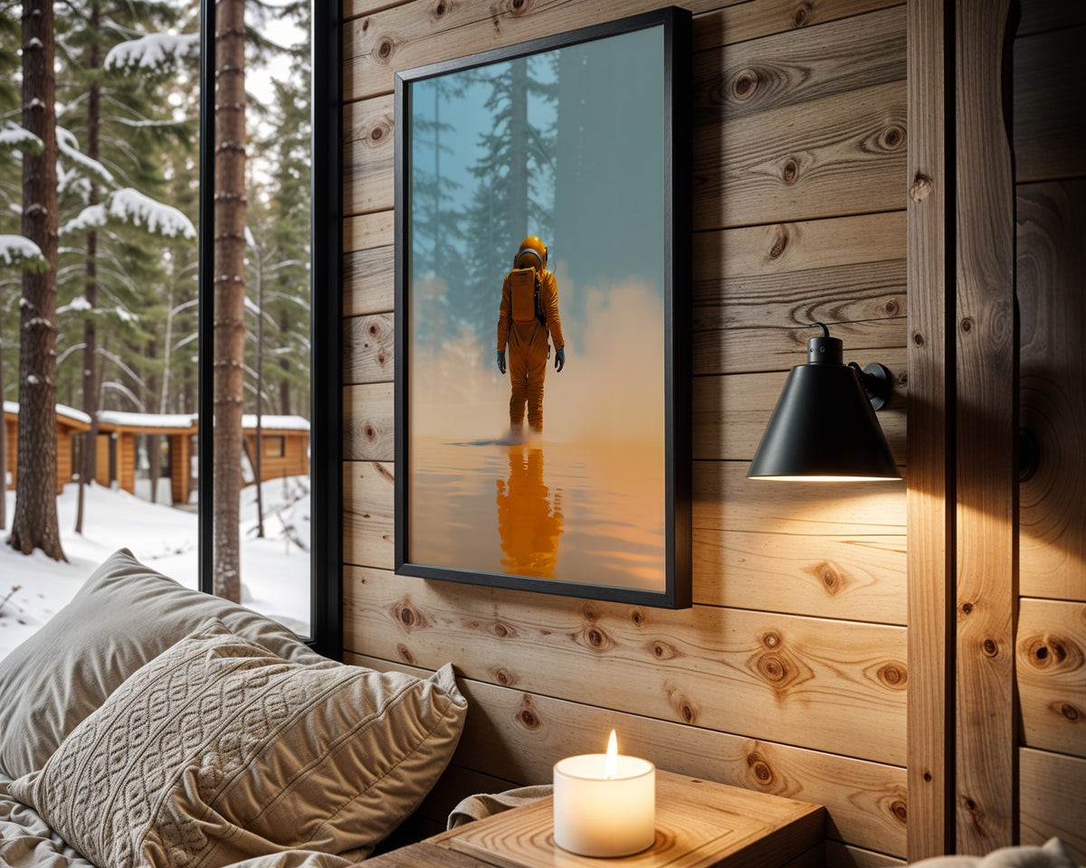 Distant Traveller space wall art – cabin room view