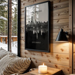 Early Mornings, Late Nights motivational wall art – main room view