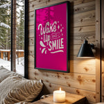 Wake Up and Smile quote wall art – main view