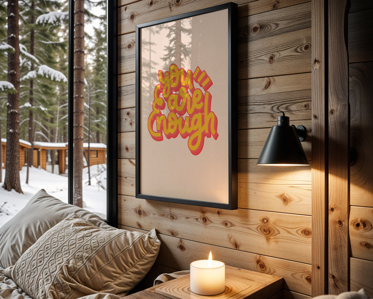 You Will Save Enough quote wall art – main view