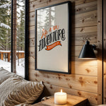 Life Is an Adventure quote wall art – main view