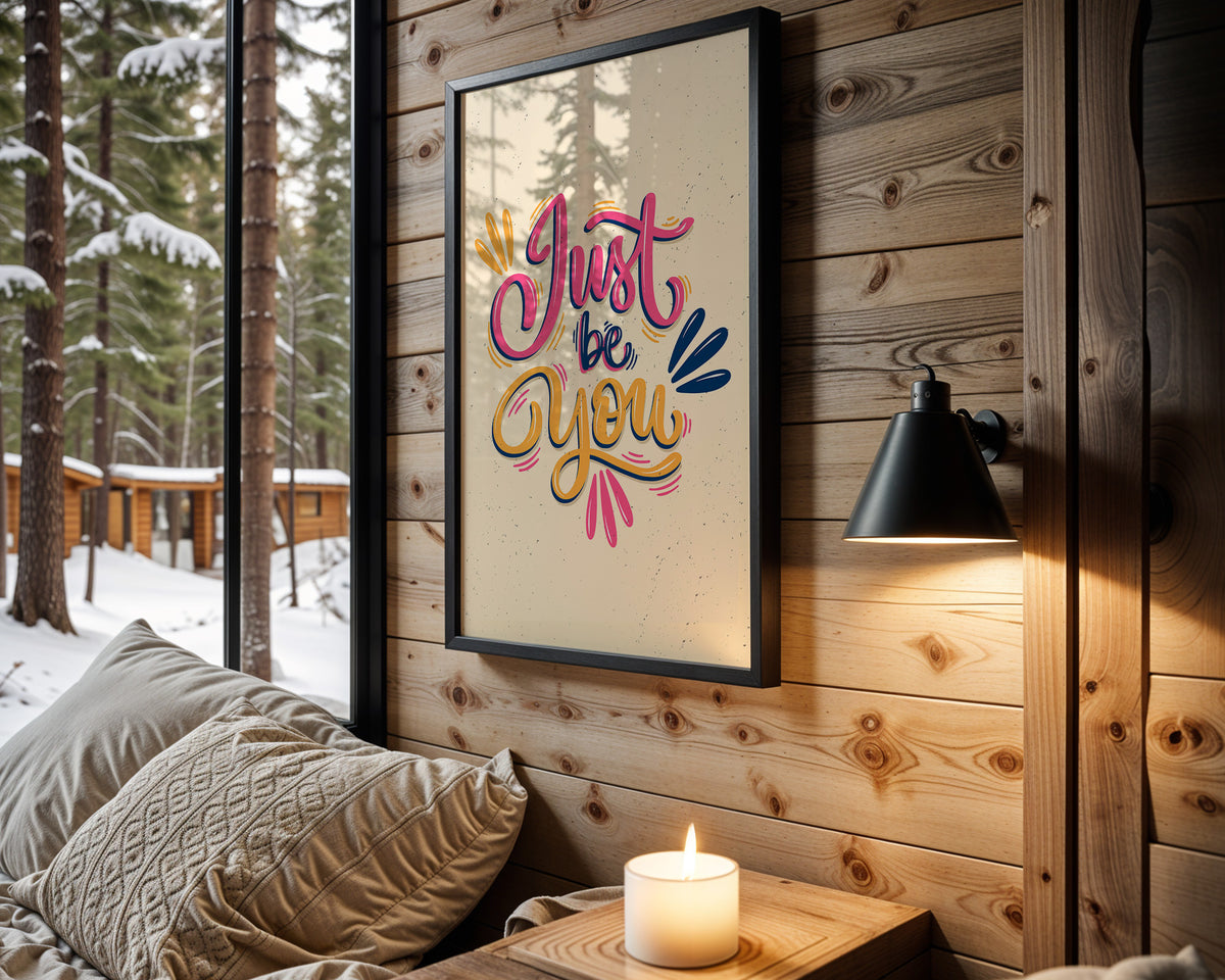 Just Be You quote wall art – main view