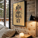 The Harder You Work quote wall art – main view