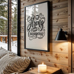 Be Kind and Courageous quote wall art – main view