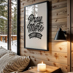 Pray More Worry Less quote wall art – main view