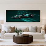 Fast Lane Panoramic Formula 1 Wall Art shown in a living room