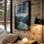 Find a Way motivational wall art – main room view