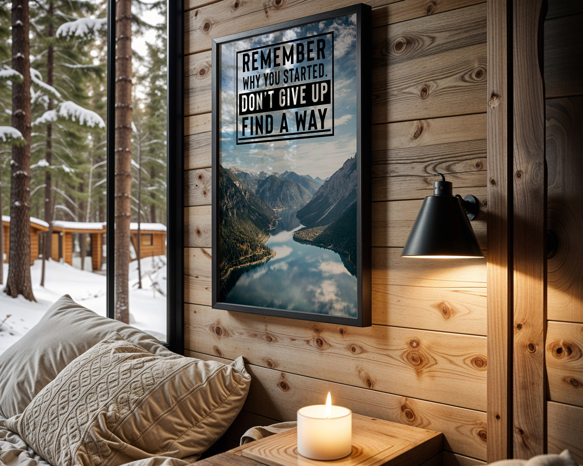 Find a Way motivational wall art – main room view