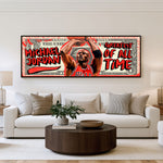 Flight Legacy Panoramic Wall Art shown in a living room