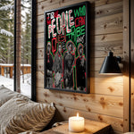 For The People wall art in cabin interior