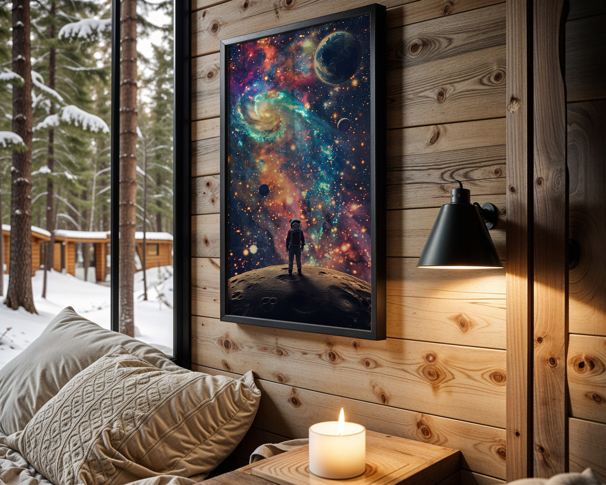 Galactic Horizon space wall art – cabin room view