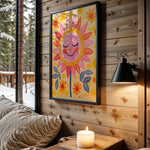 Golden Sunshine kids nursery wall art – main room view