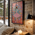 Graceful Little Dancer kids nursery wall art – main room view