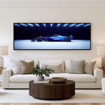 Grand Prix Panoramic Formula 1 Wall Art shown in a living room
