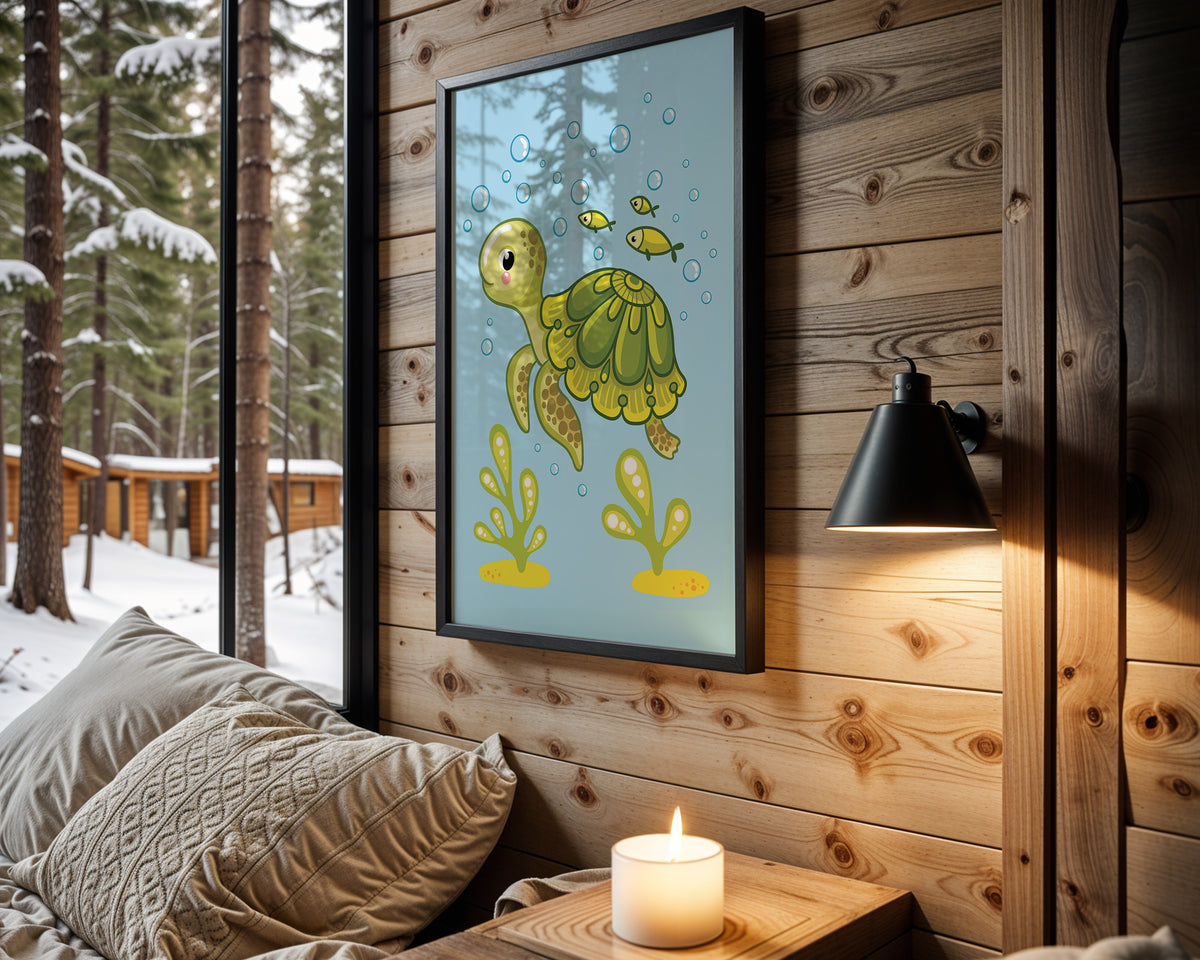 Jungle Parade kids nursery wall art – main room view