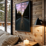 Keep Moving Forward motivational wall art – main room view